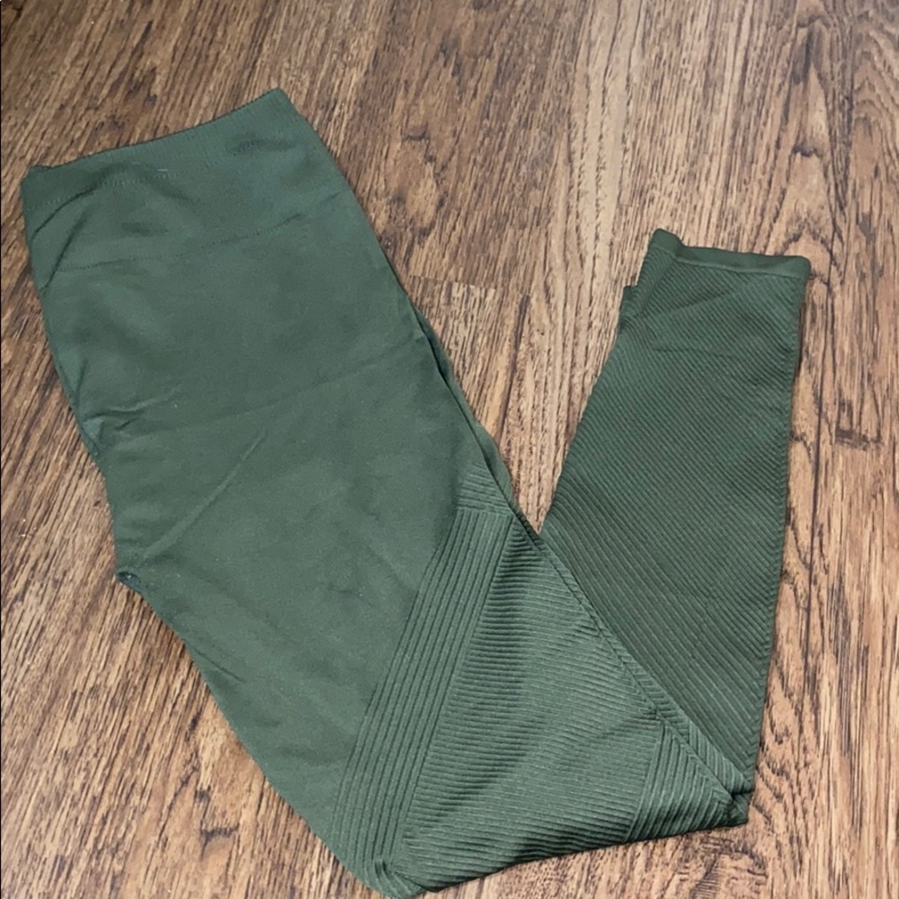 Army green leggings